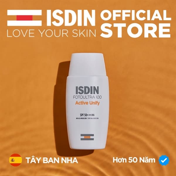 Sữa chống nắng làm đều màu da ISDIN Fotoultra 100 Active Unify SPF50+ 50ml