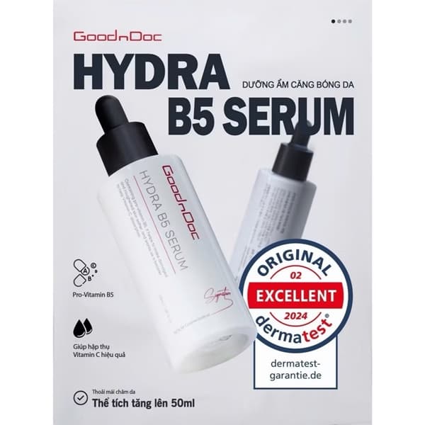 ￼GOODnDOC - Tinh Chất Giúp Cấp Ẩm Phục Hồi Da Hydra B5 Serum - 50ml